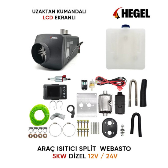 ARAÇ ISITICI SPLİT WEBASTO 5KW DİZEL 24V ARAÇ ISITICI SPLİT WEBASTO 5KW DİZEL 24V