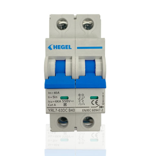 DC DEVRE KESİCİ 550Vdc 40A B SINIF-HEGEL DC DEVRE KESİCİ 550Vdc 40A B SINIF-HEGEL